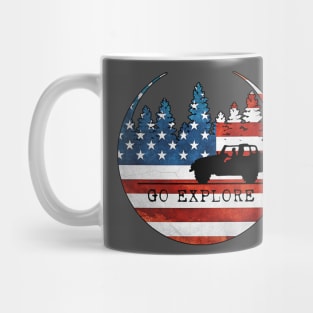 Go Explore American Patriot In 4x4 Mug